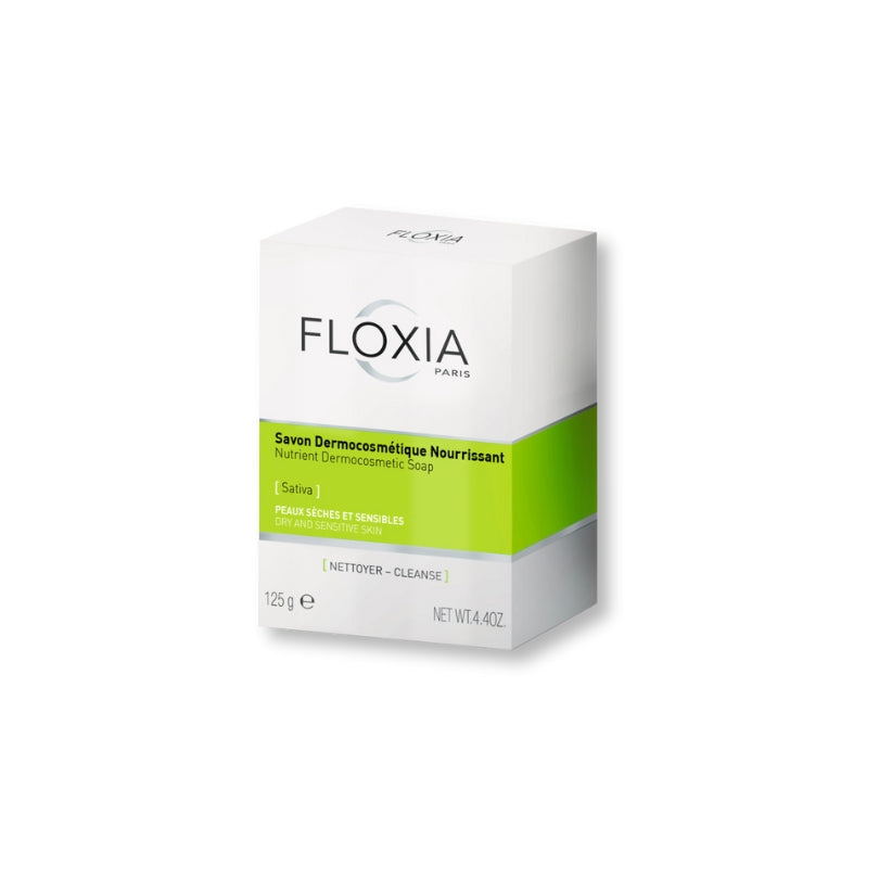 صابون مغذي للبشرة 125غم من فلوكسيا | Floxia Sativa Nutrient Dermocosmetic Soap