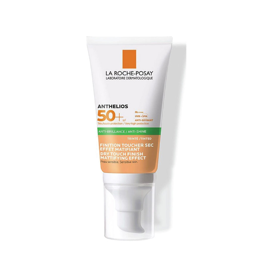 Anthelios Oil Control Gel Cream Dry Touch Tinted Sunscreen SPF 50 - 50ml | أنثيليوس جل كريم للبشرة الدهنية للوجه بعامل وقاية من الشمس 50 - 50 مل