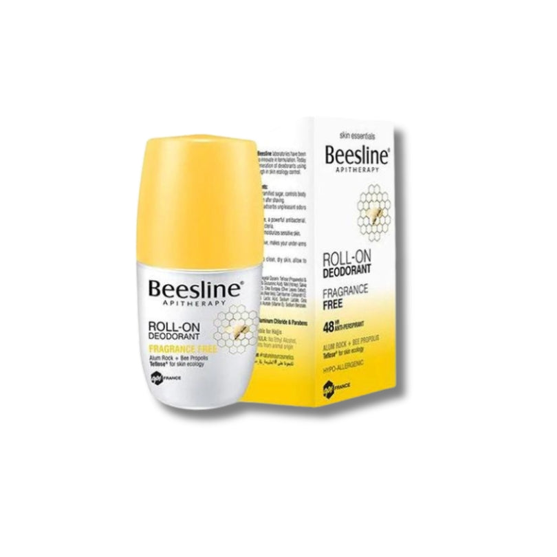 Beesline Roll-On Deodorant Fragrance Free In Box بيزلين رول مزيل العرق خالي من العطر