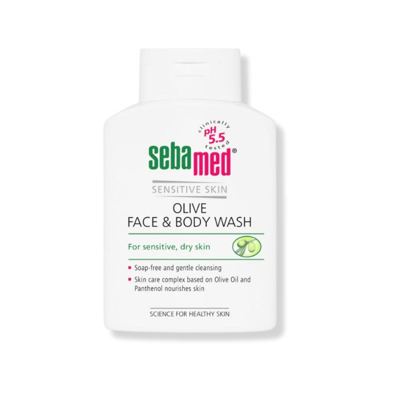 Sebamed Olive Face & Body Wash - 200 ml | غسول الوجه والجسم بالزيتون من سيباميد