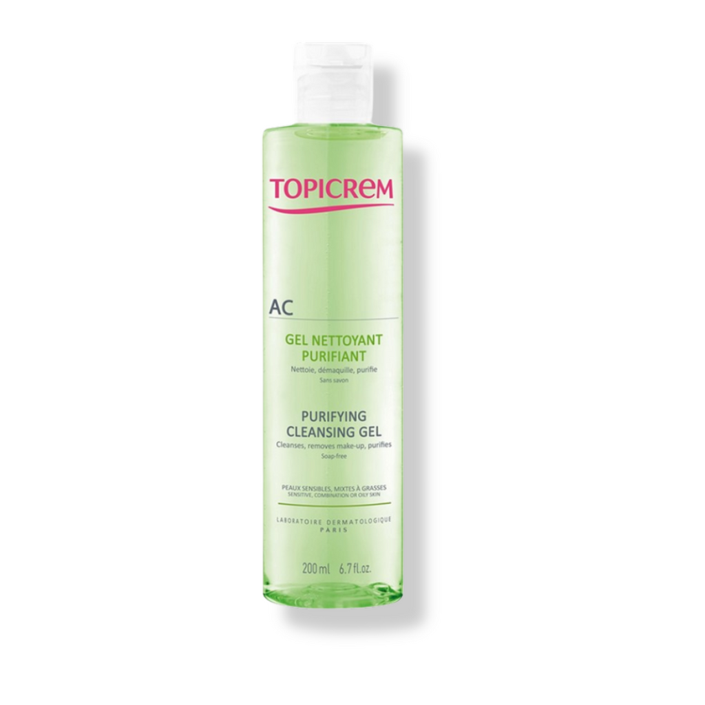 Topicrem AC Purifying Cleansing Gel | توبيكريم AC جل تنظيف البشرة 200 مل