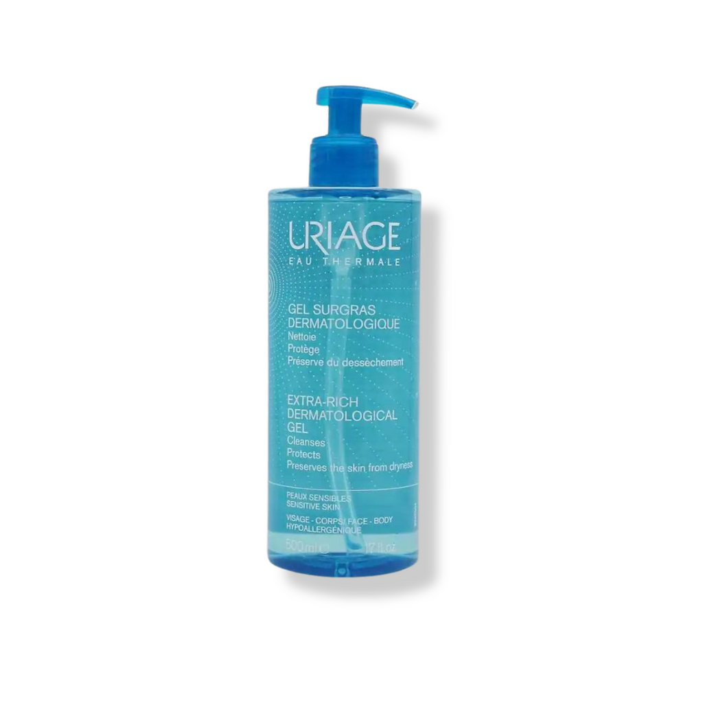 Uriage Extra-Rich Dermatological Gel - 500ml | يورياج غسول جل للوجه و الجسم 500 مل