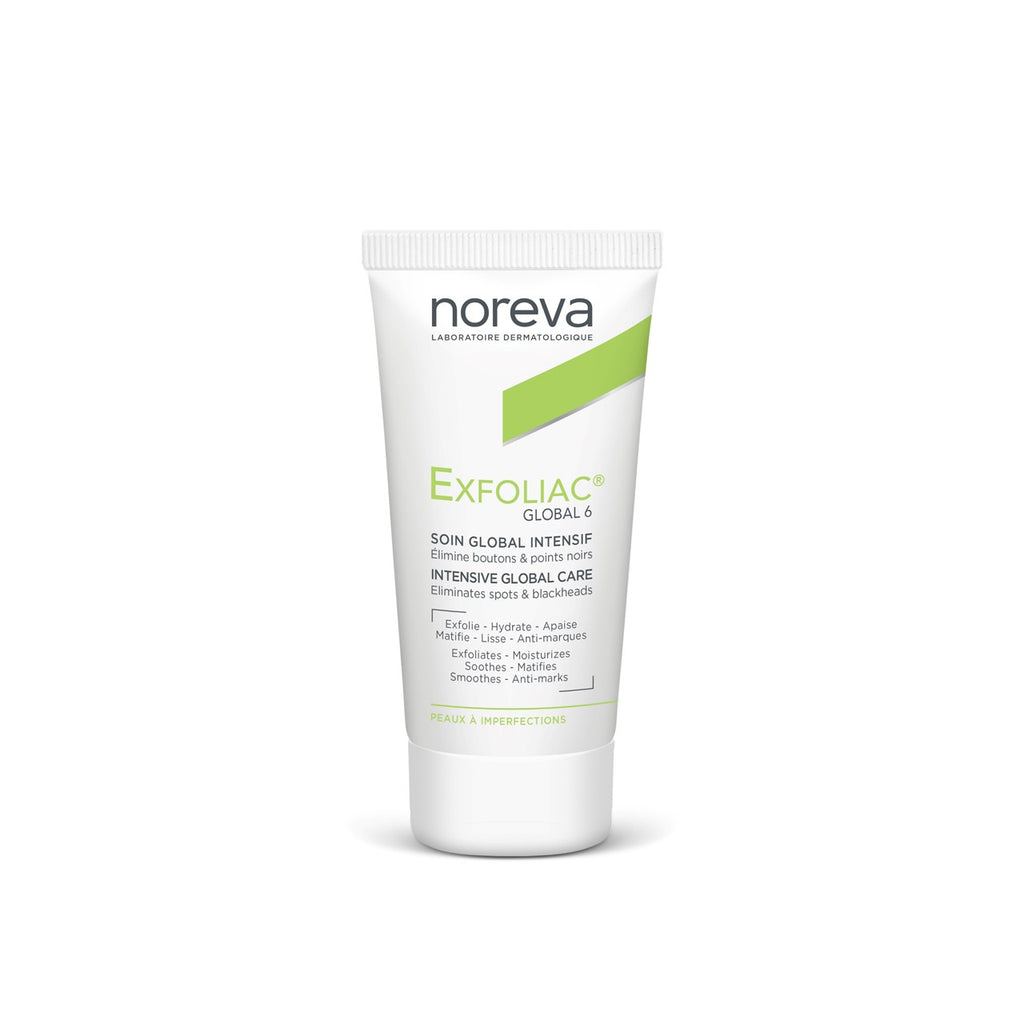 Noreva Exfoliac Global 6 Intensive Global Care Cream |  كريم اكسفولياك جلوبل ٦ للعناية المركزة بالبشرة الدهنية من نوريڤا